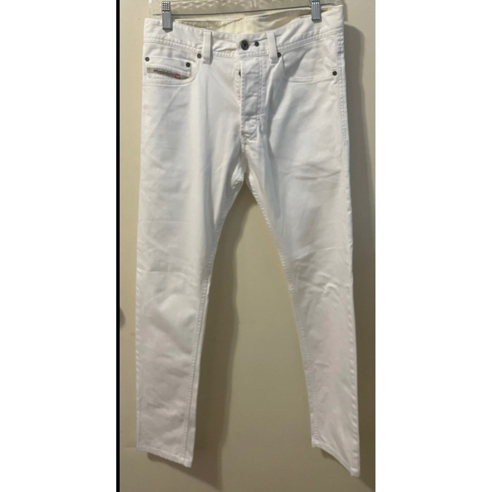 Diesel white denim Tepphar- A Slim Carrot Size 27‎